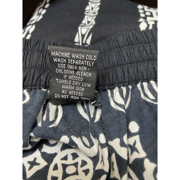 Studio W Skirt Womens Size M Black and White Print Elastic Back Fit and Flare - Picture 5 of 5